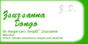 zsuzsanna dongo business card